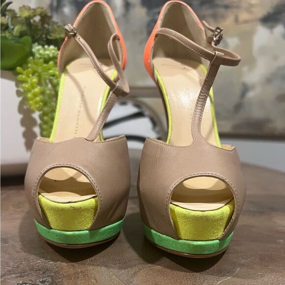 Giuseppe Zanotti tri color platform heel size 38 US 8 - Picture 4 of 12